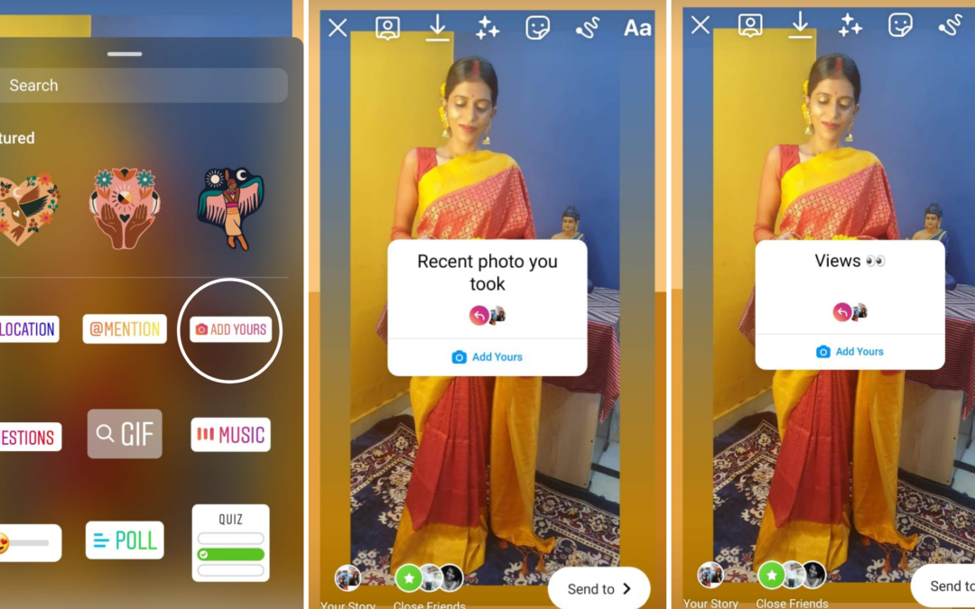 Instagram “Add Yours” Sticker Update